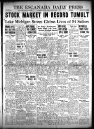 The Escanaba Daily Press, 1929-10-25