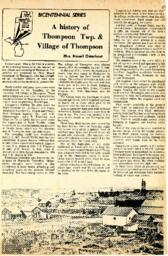 A History of Thompson Township and Village of Thompson--Lumber Mill