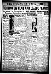 The Escanaba Daily Press, 1924-06-27