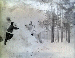 All Events Weekend 1959: Blurry Photo of People Playing on Snow Mountain