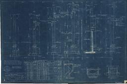 Plans for Reinforced Concrete Columns-Bents B to G for White Pine Mill, Sheet 2