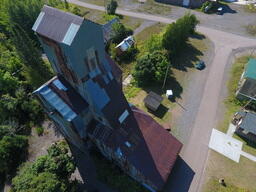 Drone's Eye View of the Champion Mine #4 Shaft House, 2018-09-03 (22 of 65)