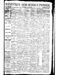 Manistique Semi-Weekly Pioneer, 1893-07-22