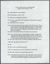 Pirjo Hill Oral History Transcript, 1997