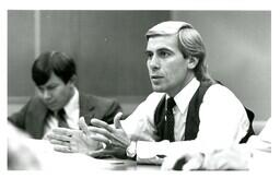 Unknown Man Speaking at Meeting (Part of the NMU Historic Photographs Collection)