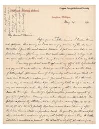 Lucius Lee Hubbard to Fannie Hubbard, 1891-05-24