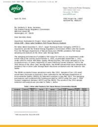 Silver Lake Predatory Fish Tissue Mercury Analysis Correspondence