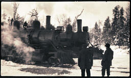 Men Watching Locomotives