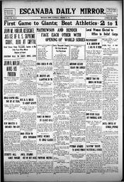 Escanaba Daily Mirror, 1911-10-14