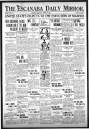 Escanaba Daily Mirror, 1913-02-21