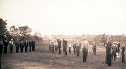 (003-001) Gun Salute at Ontonagon Memorial Day Service