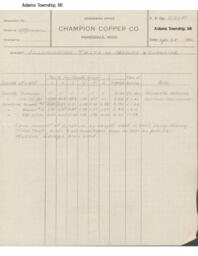 Champion Copper Company Illumination Tests on Candles and Sunshine