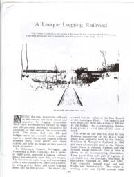 A Unique Logging Railroad