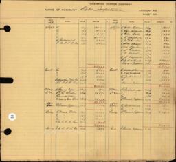 Copper Range Company Transfer Ledger 1907-1928, #063 Labor Importation