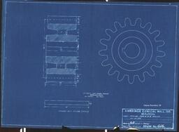 Plans for Hardinge Conical Mill - Pinion for 6? and 8? Mills