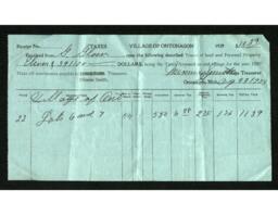 G. Glaser Tax Receipt, 1929-08-03