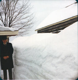 Man and Snowbank