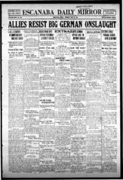 Escanaba Daily Mirror, 1918-05-28