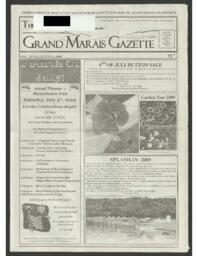 Grand Marais Gazette, 2009-07-02