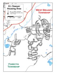 K.I. Sawyer Housing Area Map