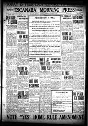 Escanaba Morning Press, 1916-11-04