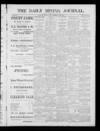 The Daily Mining Journal, 1885-08-04