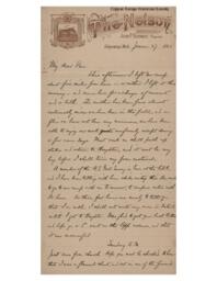 Lucius Lee Hubbard to Fannie Hubbard, 1891-06-27