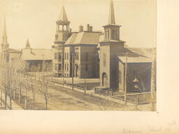 Negaunee school and Catholic church