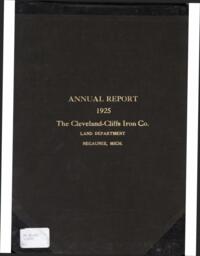 Cleveland-Cliffs Iron Company Land Department Annual Report, 1925 (Part 1)