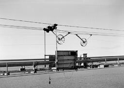 Cable spinning during Mackinac Bridge construction (10 of 33)