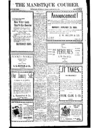 The Manistique Courier, 1899-01-20