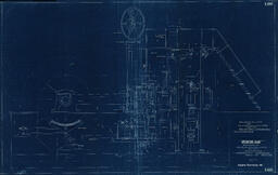 Operating Gear Side Elevation 24-24-60 Hoisting Engine Blueprint