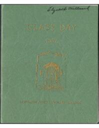 1937 Class Day yearbook