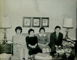 President's Reception March 13, 1960: Four Guests from Asia (2)