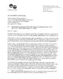 Response to Comments on Report No. 2 of FERC Independent Consultants Review Panel, Silver Lake Dam Attachment 2