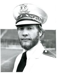 Headshot of Male Marching Band Member in Uniform (Part of the NMU Historic Photographs Collection)