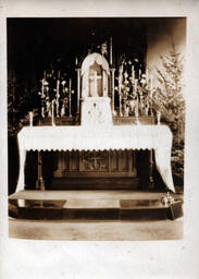 Altar with Lace Cloth