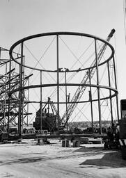 Caisson construction for Mackinac Bridge (2 of 3)