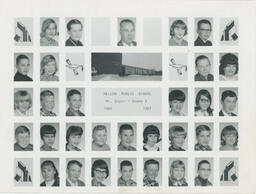 Mellen Public School Grade 7 Class Picture, 1966-1967