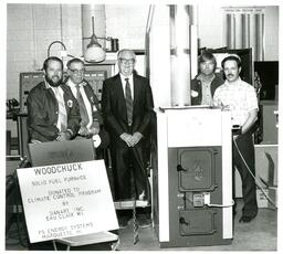 Group of Men Posing with Furnace (Part of the NMU Historic Photographs Collection)