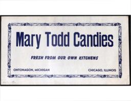 Mary Todd Candies Poster