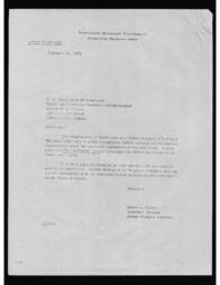 James L. Carter to Census Bureau, 1973-02-15