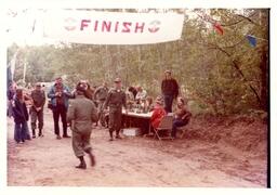 Competitor Crossing the Finish Line (Part of the NMU Historic Photographs Collection)