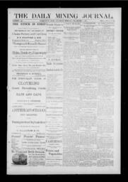 The Daily Mining Journal, 1887-12-01