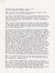 David Bonsall Oral History Interview Transcript, 1995