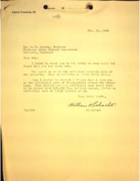 Letter to B.F. Sparks (Michigan State Highway Department) from William H. Schacht (Copper Range Company)