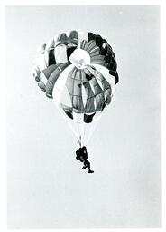 View from Below of Parachutist (Part of the NMU Historic Photographs Collection)