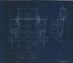 Proposed Addition to Present High School, Painesdale, Michigan, Basement Floor Plan, Scheme “F”