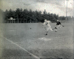 Football ca. 1960: #24 Misses Catching the Ball