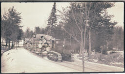 Tractor Hauling Logs, 2 of 2